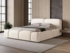 Polsterbett mit Bettkasten und Lattenrost 180x200 Aubi Creme