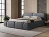 Polsterbett mit Bettkasten und Lattenrost 160x200 Aubi Dunkelgrau