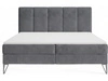 Boxspringbett mit Bettkasten 160x200 Vendi grau
