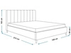 Polsterbett mit Lattenrost 120x200 Snazi Grau