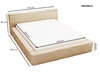 Polsterbett mit Bettkasten und Lattenrost 140x200 Lago Braun