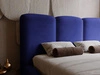 Polsterbett mit Bettkasten und Lattenrost 180x200 Bubble Blau