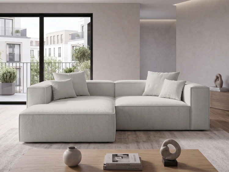 Ecksofa L Links Vellaro Grau