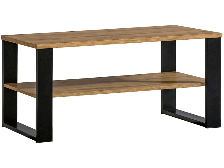 Set industrial Wohnzimmermöbel Lavore Wotan Eiche, Schwarz matt