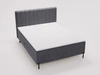 Boxspringbett mit Bettkasten 160x200 Primavera Dunkelgrau