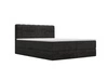 Boxspringbett mit Bettkasten 140x200 Forte Schwarz