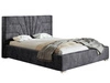Polsterbett mit Bettkasten und Lattenrost 160x200 Tesis Dunkelgrau
