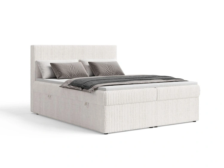 Boxspringbett mit Bettkasten 200X200 Brisa Creme