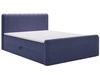 Boxspringbett mit Bettkasten 120x200 Osteno Dunkelblau