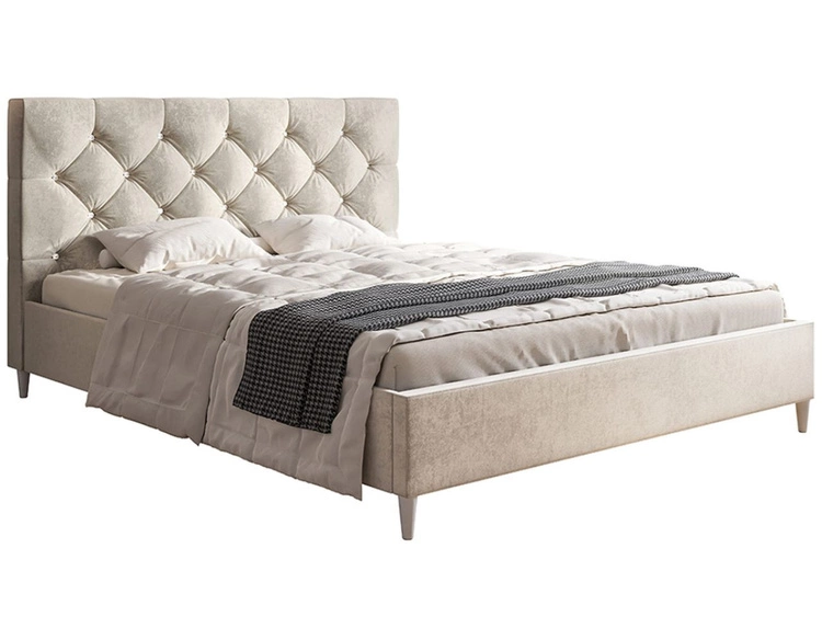 Polsterbett mit Lattenrost 120x200 Tril Beige