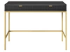 Schminktisch mit Schubladen Amber Schwarz, Gold Frame