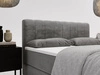Boxspringbett mit Bettkasten 180x200 Forte Hellgrau