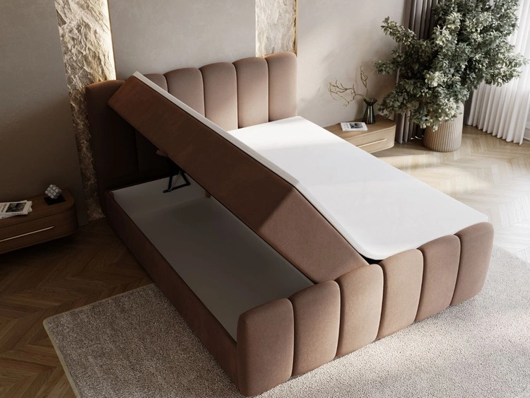 Boxspringbett mit Bettkasten 160x200 Cloud Braun