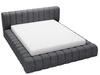 Polsterbett mit Bettkasten und Lattenrost 140x200 Italia Dunkelgrau