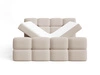 Boxspringbett mit Bettkasten 160x200 Rivon Beige