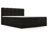 Boxspringbett mit Bettkasten 140x200 Maison Dunkelgrau