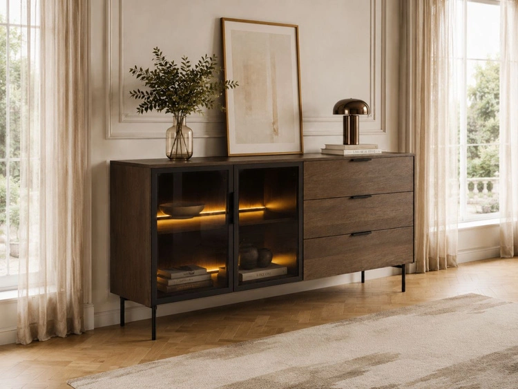 Wohnzimmer-Set Lumina Eiche Dunin