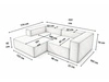 Ecksofa L Links Vellaro Beige