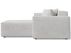 Ecksofa L-Form Rechts Arizona Grau