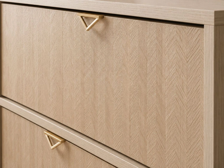 Kommode mit Türe und Schubladen Modena Beige
