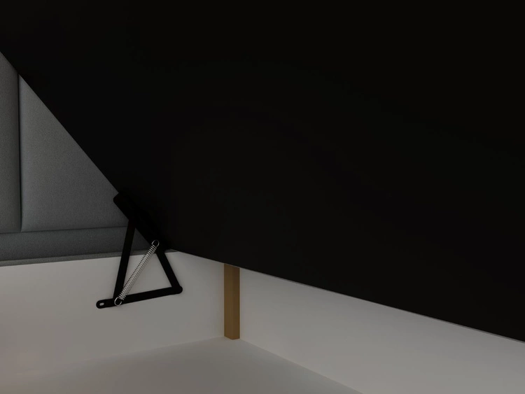 Boxspringbett mit Bettkasten 200x200 Cloud Grau