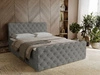 Boxspringbett mit Bettkasten 180x200 Lunaris Grau