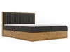 Boxspringbett mit Bettkasten 140x200 Forest Dunkelgrau