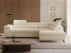 Ecksofa L-Form mit Schlaffunktion und Bettkasten Argon Rechts Beige