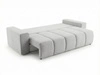 Schlafsofa mit Bettfunktion und Bettkasten Miro Grau