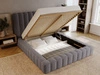 Polsterbett mit Bettkasten und Lattenrost 180x200 Rotto Grau