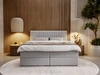 Boxspringbett mit Bettkasten 200x200 Marbella Hellgrau