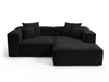 Ecksofa L Rechts Vellaro Schwarz