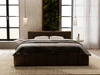 Polsterbett mit Bettkasten und Lattenrost 120x200 Split Braun