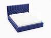 Polsterbett mit Bettkasten und Lattenrost 120x200 Roma Dunkelblau