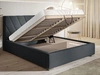 Polsterbett mit Bettkasten und Lattenrost 180x200 Tivoli Dunkelgrau