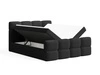 Boxspringbett mit Bettkasten 140x200 Rivon Schwarz