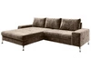 Ecksofa L-Form Links mit Schlaffunktion und Bettkasten Tonny Hellbraun
