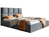 Polsterbett mit Bettkasten und Lattenrost 140x200 Malo Dunkelgrau