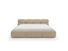 Polsterbett mit Bettkasten und Bettrost 120x200 Sweet Low Dunkelbeige