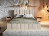 Polsterbett mit Bettkasten und Lattenrost 160x200 Siena Beige