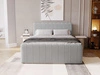 Boxspringbett mit Bettkasten 120x200 Osteno Grau