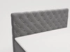 Boxspringbett mit Bettkasten 120x200 Lunaris Grau