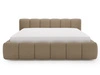 Polsterbett mit Bettkasten und Lattenrost 160x200 Cloud Low Bouclé-Stoff Braun