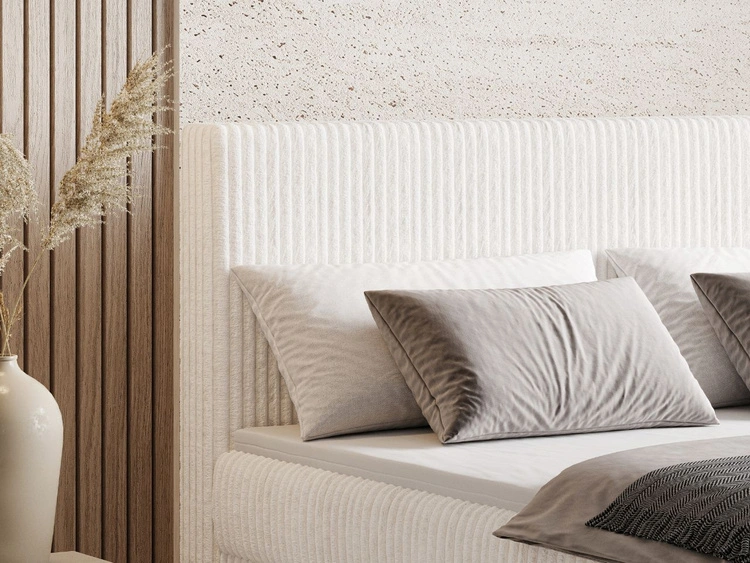 Boxspringbett mit Bettkasten 140X200 Brisa Creme