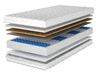 Taschenfederkernmatratze mit Kokosmatte und Polyurethanschaum Dormitorio 140x200