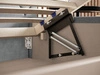 Polsterbett mit Bettkasten und Lattenrost 180x200 Taranto Dunkelblau