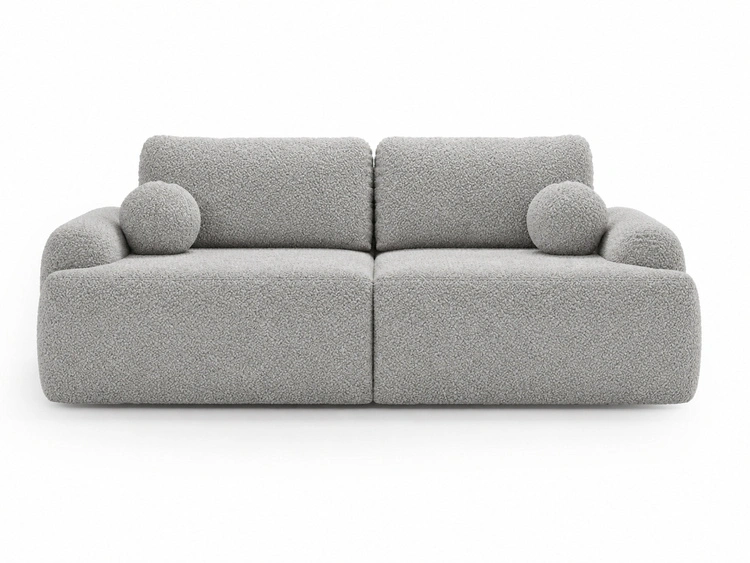Sofa mit Schlaffunktion und Bettkasten Aurio Grau