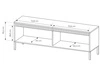 TV-Lowboard mit Türen 153 cm Sorano Schwarz