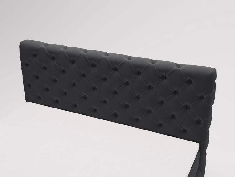 Boxspringbett mit Bettkasten 120x200 Canolo Schwarz