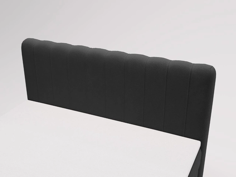 Boxspringbett mit Bettkasten 140x200 Osteno Schwarz